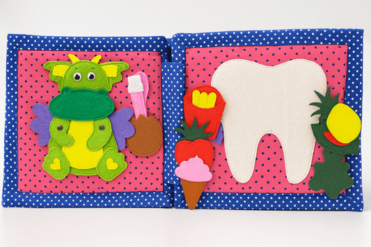 Caterpillar - Pretend Play Quiet Book - 7 page activities - yarnandyawn