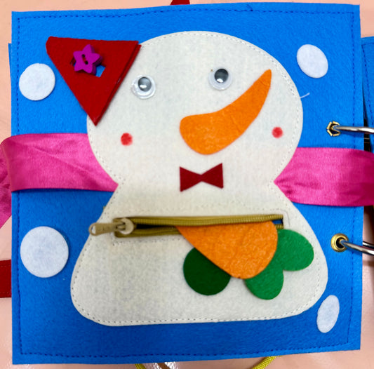 Christmas Quiet Book – A Mini sensory Quiet Activity book for Toddlers