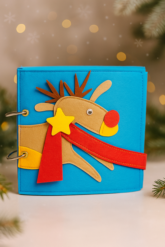 Christmas Quiet Book – A Mini sensory Quiet Activity book for Toddlers