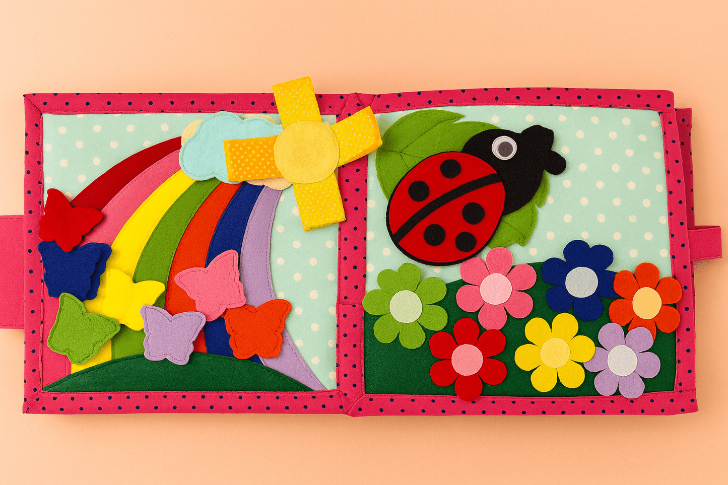 Color Number and Shapes Handcrafted Felt Quiet book ( 21 cm *21 cm) - yarnandyawn