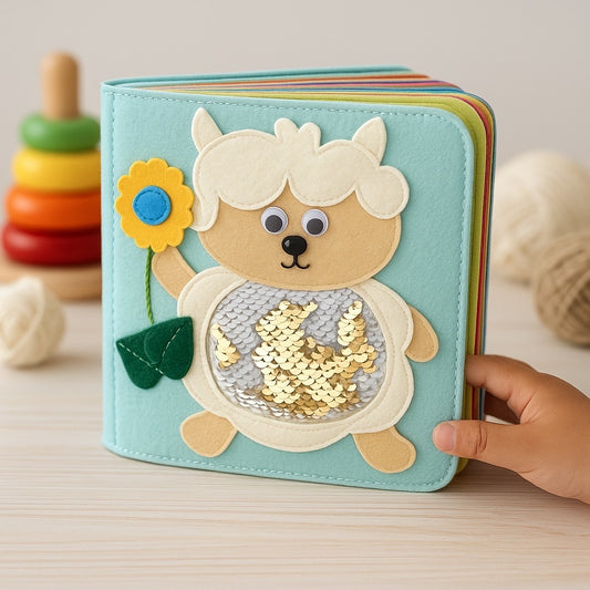 Animal Quiet Book (9 pages ) 8 inch *8 inch