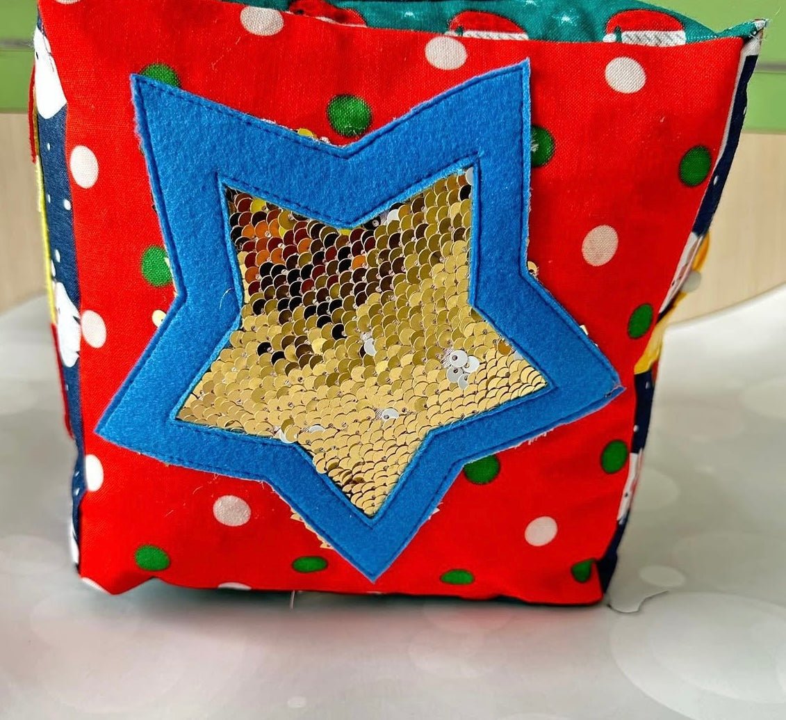 Christmas Activity Cube for Toddlers – Montessori Sensory Toy | Festive Holiday Learning Cube for Kids - yarnandyawn